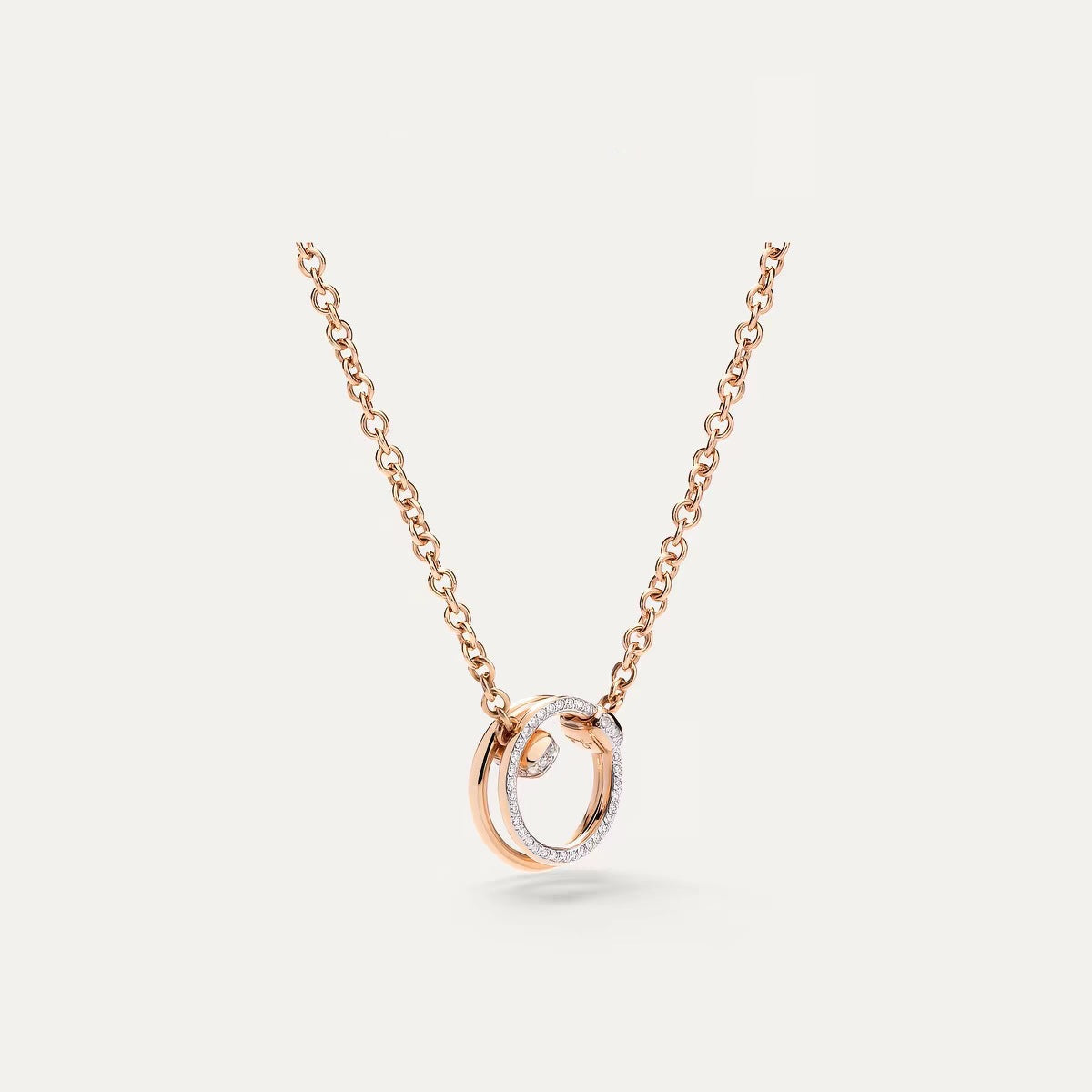 Pomellato Style Together Knot Cubic Zirconia Necklace